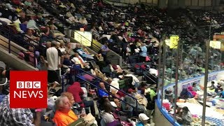 Hurricane Irma: Florida arena shelters thousands - BBC News