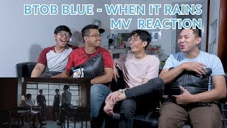 "GALAU OMSET TURUN BOSKUUUU" | BTOB BLUE - WHEN IT RAINS MV REACTION & THEORY