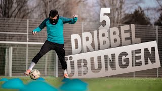 5 DRIBBLING ÜBUNGEN, UM AN JEDEM GEGNER LEICHT VORBEI ZU KOMMEM (Dribbling, Ballführung, Technik)