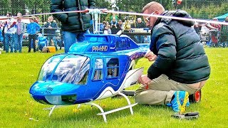 HUGE XXXL RC SCALE 1:3 MODEL JETRANGER BELL-206 WITH TURBINE ENGINE FLIGHT DEMONSTRATION