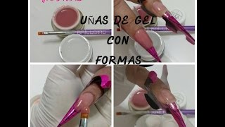 UÑAS DE GEL CON FORMAS - PASO A PASO / 2017