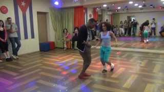 Yoandy Villaurrutia и Zaine Rosabal Cuza. Резюме МК Сальса в школе Куб'А (Пенза) 04.04.2014