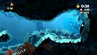 24.1 - Прохождение Rayman Origins - Вот так плавник (На время) - Море прозорливости
