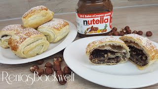 Mit nur 4 Zutaten Nutella Blätterteigtaschen Einfach&Lecker