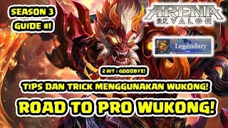 Tips dan Trick Pro Wukong Build & Gameplay! S3 Episode 1! - Arena of Valor