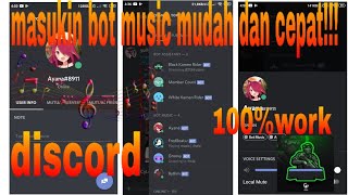 CARA MEMASUKKAN BOT MUSIK PADA DISCORD