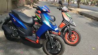Aprilia SR 125 vs SR 150 Comparison in Hindi