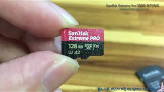 샌디스크 Sandisk Extreme Pro V30 A2 170mb / 90mb 128G 살펴보기