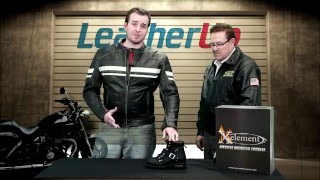 Xelement Women's Advanced Lace-Up Xelement Motorcycle Biker Boots at LeatherUp