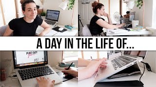 A DAY IN THE LIFE OF A... Graphic Designer & YouTuber | Part One