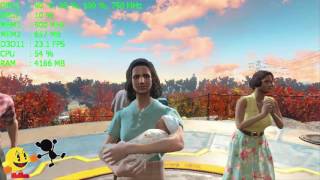 AMD RADEON HD 7400M Series + Intel HD Graphics 3000 Test - Fallout 4