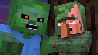 Villager & Witch Life 5 - Alien Being Minecraft Animation