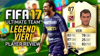 FIFA 17 LEGEND VIERI (87) *BEASTLY* PLAYER REVIEW! FIFA 17 ULTIMATE TEAM!
