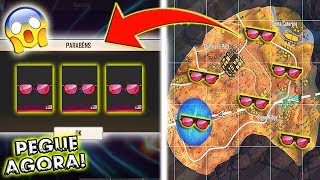 DESCOBRI COMO PEGAR TODOS OS TOKENS ÓCULOS VERMELHO NO FREE FIRE!!