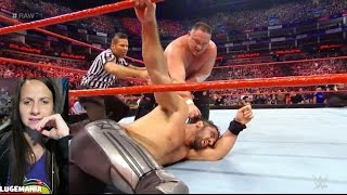 WWE Raw 5/8/17 Seth Rollins vs Samoa Joe