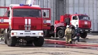 На ОАО “Казанский маслоэкстракционный завод” прошли пожарно-тактические учения МЧС РТ