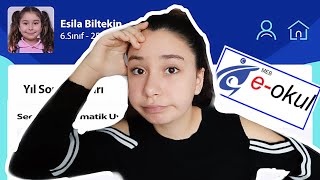 E-OKUL NOTLARIM - ESİLA BİLTEKİN [ My exam grades ]