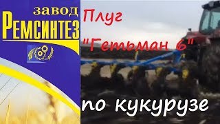 Плуг Гетьман 6 по кукурузе - Часть 1