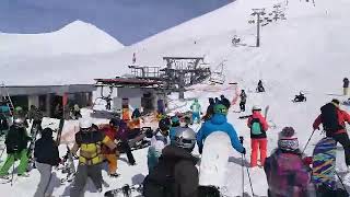Жесть на подъёмнике в Гудаури. Несчастный случай..