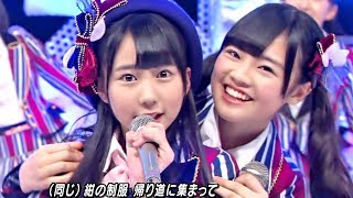 【Full HD 60fps】 HKT48 桜、みんなで食べた (2014.02.14 LIVE Mステ初登場)