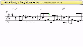 Gitan Swing (Tony Murena Cover) - Accordion Sheet music