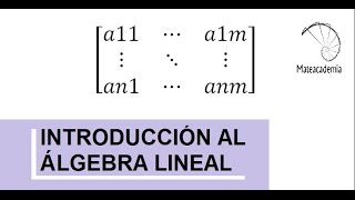 Introducción al álgebra lineal