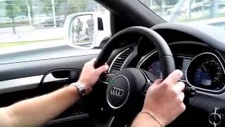 Тест - драйв Audi Q7 (Ауди Q7) vs новый Porshe Cayenne Turbo (Порше Каен Турбо)