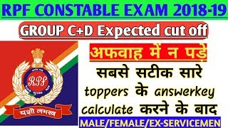 RPF CONSTABLE EXPECTED CUTOFF ( Group C + D)||| 100%CORRECT EXPLANATION