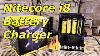 Nitecore i8 Intelligent Multi-Slot Charger - Charge 8 Batteries At Once!