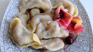 Сочные вареники с замороженной вишней! Без крахмала!