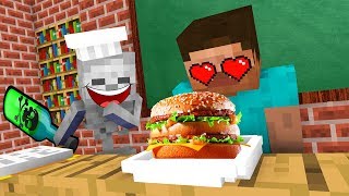 Monster School : FUNNY COOKING Challenge - Minecraft Animation
