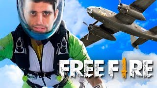 FREE FIRE - Jogando no CELULAR pela primeira vez, Ganhei de Novo? Battle Royale GRATIS para celular