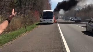 Dr. Oz Becomes Reporter as He Records School Bus Fire