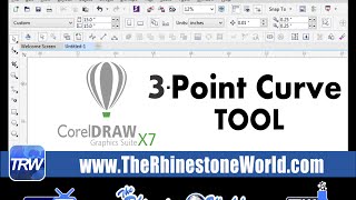 CorelDRAW 3 Point Curve Tool Basics The Rhinestone World TRWCD11