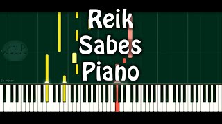Reik -  Sabes Piano Cover