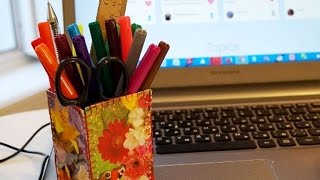 Простая и Красивая Карандашница из Открыток - DIY Дом - Guidecentral