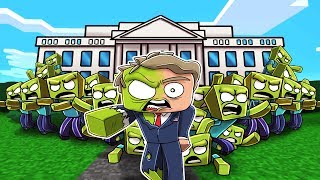 Minecraft - ZOMBIE WHITE HOUSE RESCUE MISSION! (Zombie President)