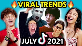 Teens React to Top Trends of The Month (July 2021)