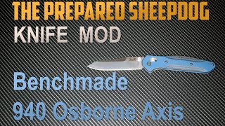 Benchmade 940 Osborne - Replace and upgrade the scales