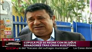 Cúpula PLD se reúne con bloque senadores tras crisis electoral