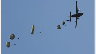 Клип. Десантирование. Самолёт С-160. Парашют Т10.