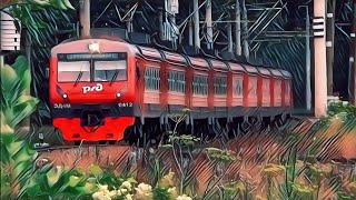 Электричка  ЭД4М-0412 СПб-Оредеж