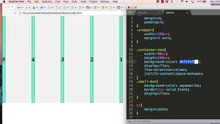 FlexBox Tutorial : Part 1 - Positioning Div's inside Parent Container Using CSS Flex