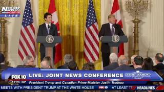 FULL: President Trump & Canadian PM Justin Trudeau Joint Press Conference (FNN)