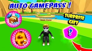 BUYING AUTO EGG OPENER + 500 PETS GAMEPASSES And SURPRISE GIFT In BUBBLE GUM SIMULATOR!! [Roblox]