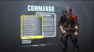 Borderlands 2 Axton Customizations Skins & Heads