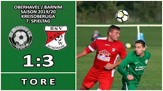 SG STORKOW - ROT-WEISS SCHÖNOW 1:3 - Tore / Interviews [KOL 2019/20 - 7.Spieltag]