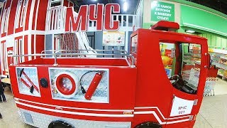 ВИДЕО ПРО ПОЖАРНЫХ ДЛЯ ДЕТЕЙ Город профессий для детей в торговом центре на TUMANOV FAMILY