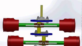4 CYL Version of IC engine with NO Crankshaft