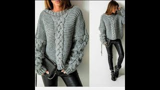 Креативные Пуловеры, Вязаные Спицами - 2019 / Creative Pullovers Knitted Knitting Needles